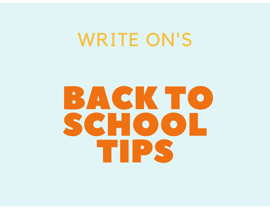 Back-to-School Tips - Write On! Learning