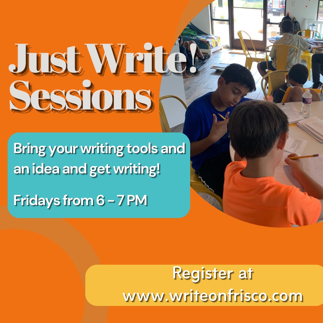 “Just Write Sessions”: A Time for you to Just Write – Write On! Learning