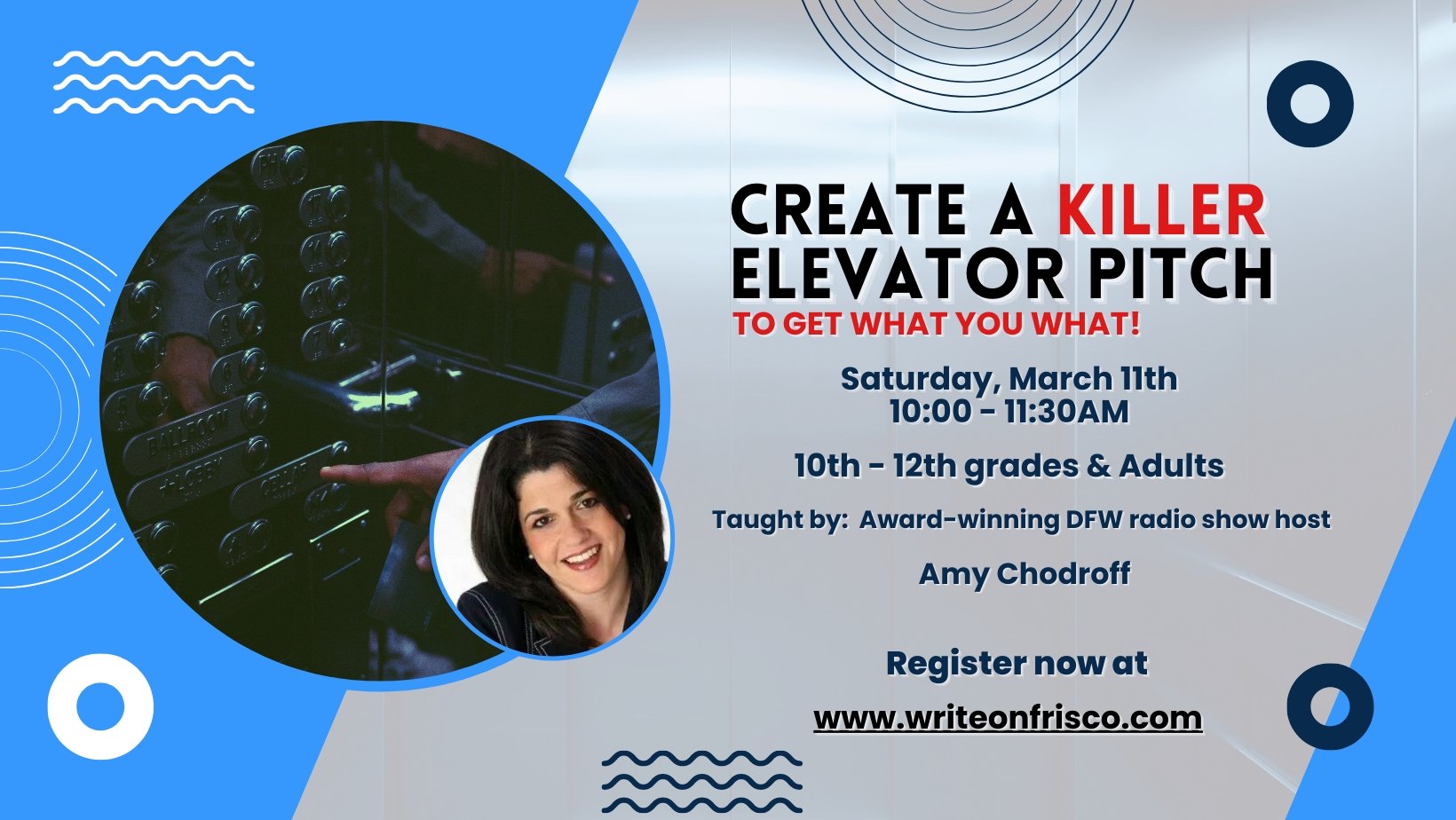 Create a Killer Elevator Pitch to Get What You Want! - Write On! Creative Writing Center